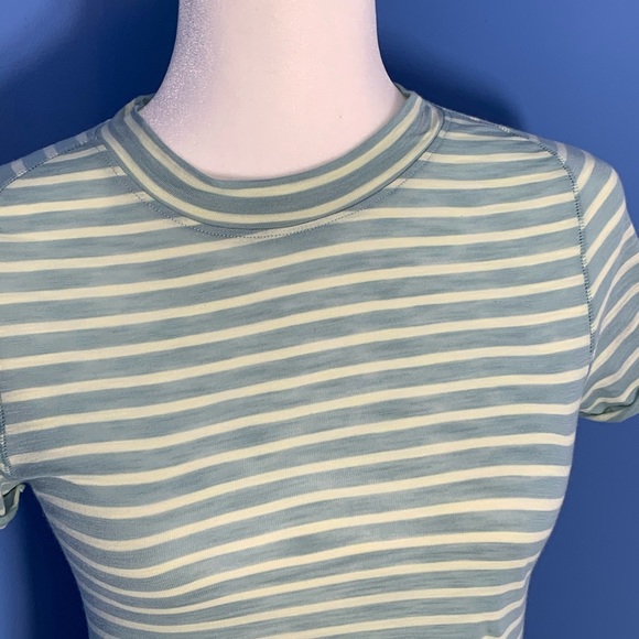 Free people night sky stripe t-shirt sage small - Picture 4 of 8